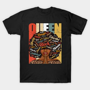 Black History Month Juneteenth  For Black Queen T-Shirt